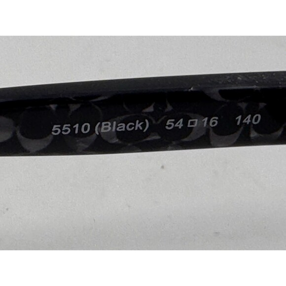 Coach Eyeglasses Frames HC6120 5510 Polished Black Cat Eye Full Rim 54-16-140 main image 11